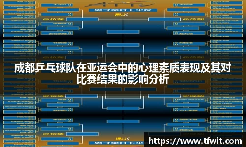 成都乒乓球队在亚运会中的心理素质表现及其对比赛结果的影响分析
