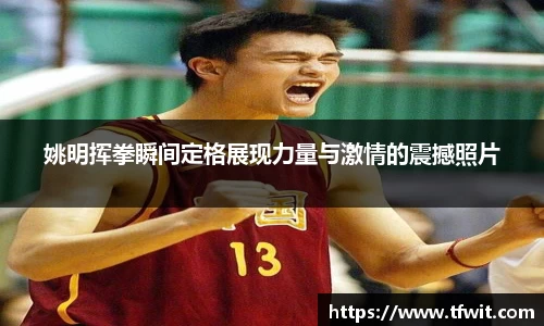 姚明挥拳瞬间定格展现力量与激情的震撼照片