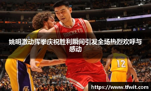 姚明激动挥拳庆祝胜利瞬间引发全场热烈欢呼与感动